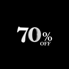 silver percentage number plate for sales with transparent background