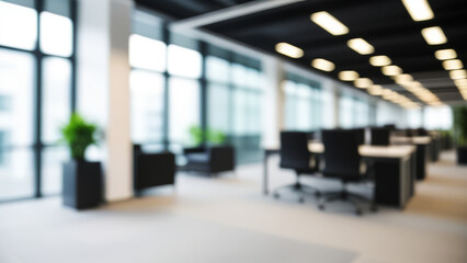 Modern Office Interior Design Blurred Background