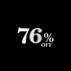 silver percentage number plate for sales with transparent background