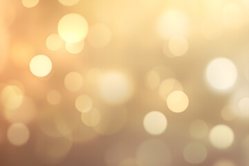 Fototapeta premium Abstract golden bokeh background. Christmas and New Year concept. Generative Ai.