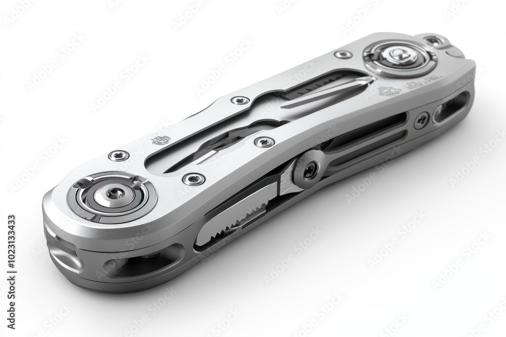 Aufkleber a sleek multi-tool featuring various functions for convenience and utility.