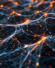 Interconnected Quantum Computers Processing Data at Blazing Speeds Technology Concept