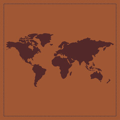 World map with a colorful, geometric pattern made of triangles. Perfect for travel, diversity, and global themes.