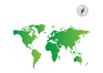 World map with a colorful, geometric pattern made of triangles. Perfect for travel, diversity, and global themes.