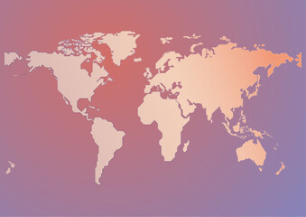 World map with a colorful, geometric pattern made of triangles. Perfect for travel, diversity, and global themes.