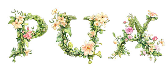 Floral Letters PUK