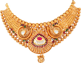 Gold necklace jewelry luxury necklace, Indian Traditional Jewellery Necklace
