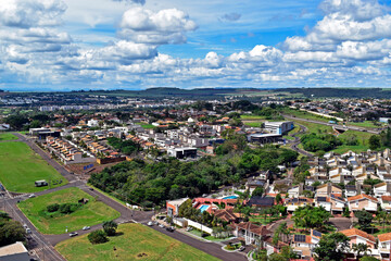 Fototapeta premium Panoramic view of Ribeirao Preto city in Sao Paulo, Brazil