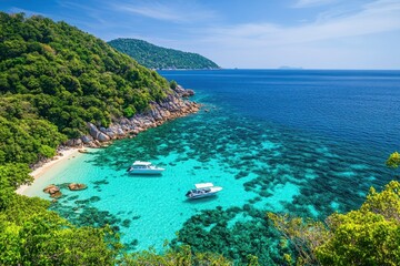 Reef in Similan Islands Thailand - generative ai