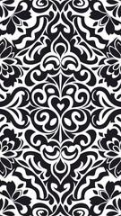 Black and White Design Frabic 