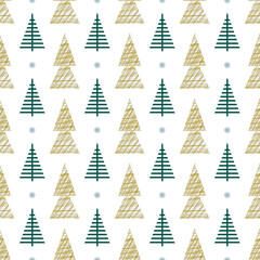 Christmas Modern Geometric Background Winter Forest. Festive Christmas Pine Minimalistic Packaging. Vector
