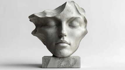 Serenity Found: A Modern Sculpture Captures Tranquility