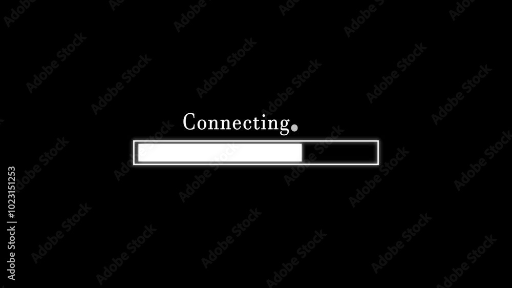 Poster abstract loading bar or connecting icon. loading bar , waiting loading bar animation.