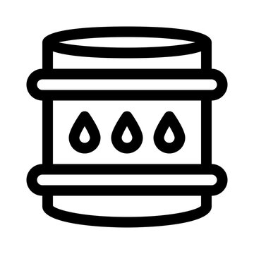recommend clip art: Rain Barrel line icon