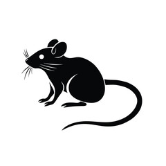 Mice logo icon, vector illustration silhouette isolated