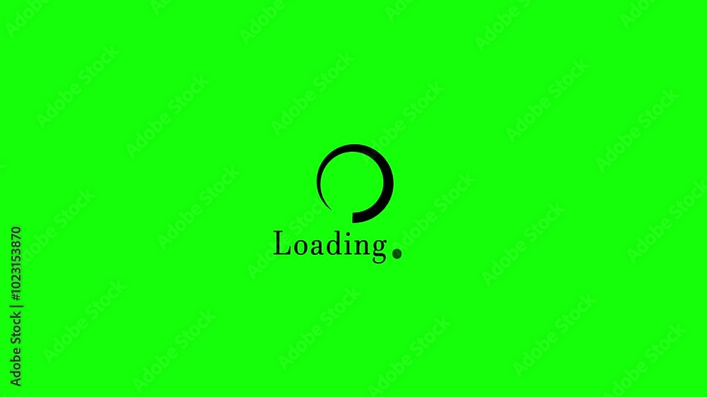 Poster circle loading bar on green screen. round loading bar icon animation, downloading process icon, perc