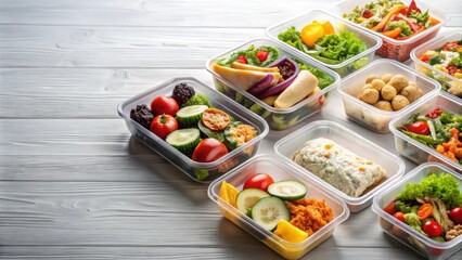 Food containers for delivery service, takeout, delivery, containers, packaging, to-go, convenience, fast food