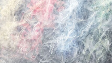 Obraz premium Abstract swirling colors resembling smoke on a textured background.