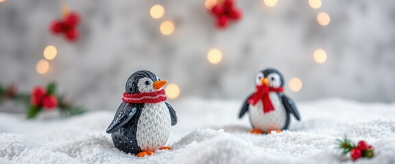 Cute Penguin Christmas Decorations