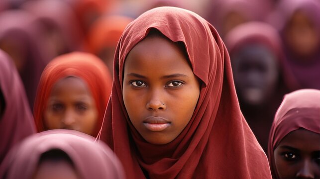 Desperate children in somalia seeking help  a harsh reality of poverty and survival