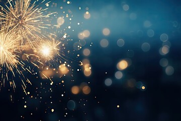Fototapeta premium Fireworks backgrounds abstract outdoors.
