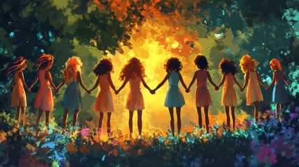 Celebrating International Day of Friendship, Symbolizing Unity, Harmony, and Strong Interpersonal Connections. Diverse Cultures Coming Together in Global Friendship and Mutual Support.