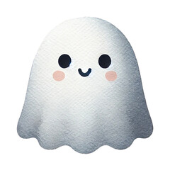 Cute Watercolor Ghost