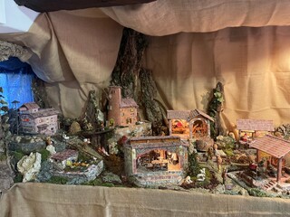 miniature nativity scene