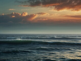 Obraz premium sunset over the sea