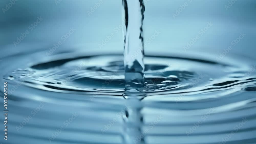 Aufkleber abstract background with tiny water drops floating upwards in light blue background. ideal image for