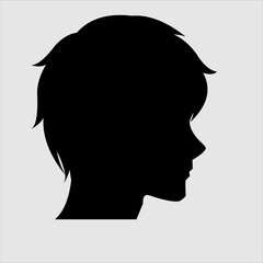 Image of a man's silhouette on a white background