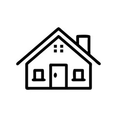 house icon isolated on white