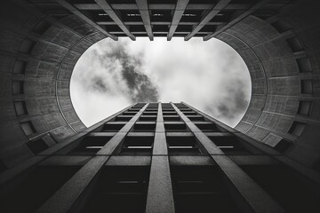 Obraz premium Building architecture window city.