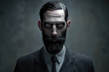 Obraz premium a slender man with a beard