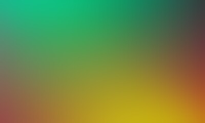 Abstract blurred background image of green, yellow, red colors gradient used as an illustration. Designing posters or advertisements.