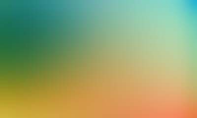 Fototapeta premium Abstract blurred background image of blue, green, yellow colors gradient used as an illustration. Designing posters or advertisements.