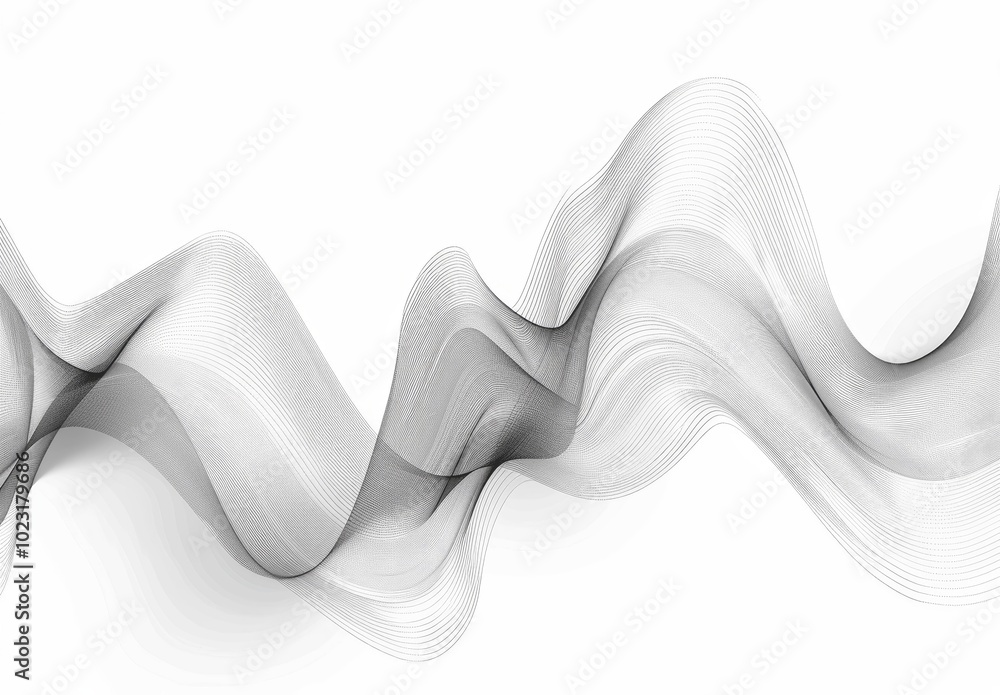 Aufkleber elegant abstract wavy line vector background design