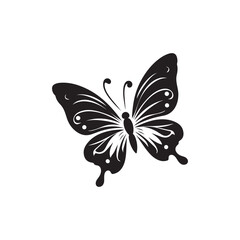 Monarch Butterfly Silhouettes - Isolated Vector Designs.