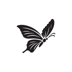 Monarch Butterfly Silhouette Set - Clean Vector Illustration.