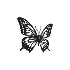 Elegant Monarch Butterfly Silhouettes - Vector Design Collection.