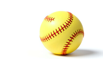 Softball on a plain white background