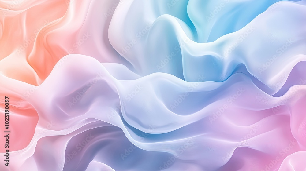 Poster a gradient abstract background with smooth transitions between soft pastel colors, creating a calm a