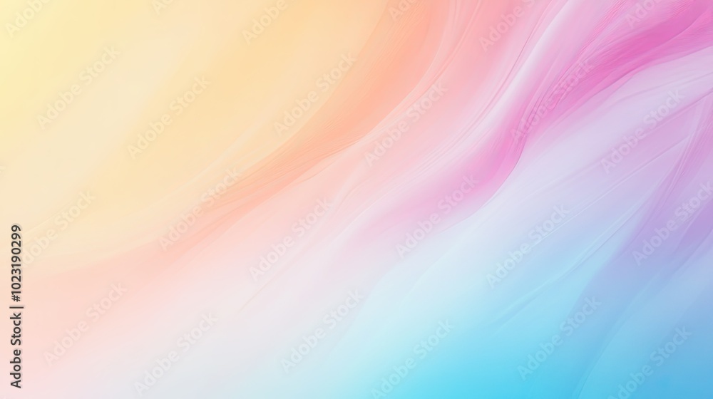 Poster a gradient abstract background with smooth transitions between soft pastel colors, creating a calm a