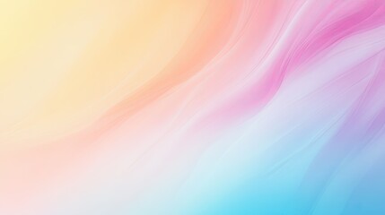 Obraz premium A gradient abstract background with smooth transitions between soft pastel colors, creating a calm and peaceful vibe.