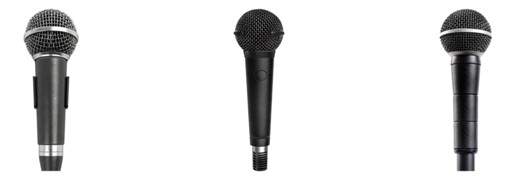 Microphone isolated on transparent background