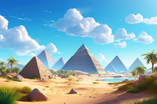 Pyramid architecture outdoors nature.