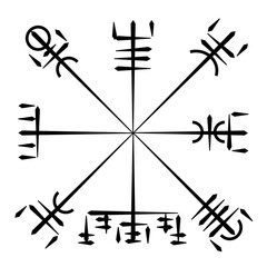 Vegvisir scandinavian symbol
