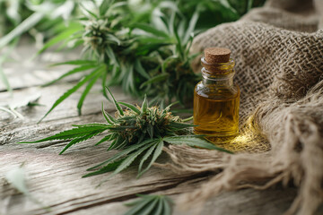 Fototapeta premium CBD for Athletes: Recovery, Pain Relief, and Performance Boost from a Natural Source