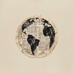 Ephemera paper earth space map astronomy. © Rawpixel.com