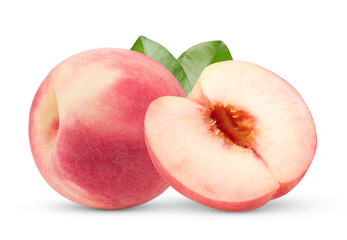 Pink Peach isolated on transparent png